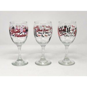 Cristar Wine Glasses - Girls Theme!  Girls Are Fabulous Fashion Diva Girls‎ Love